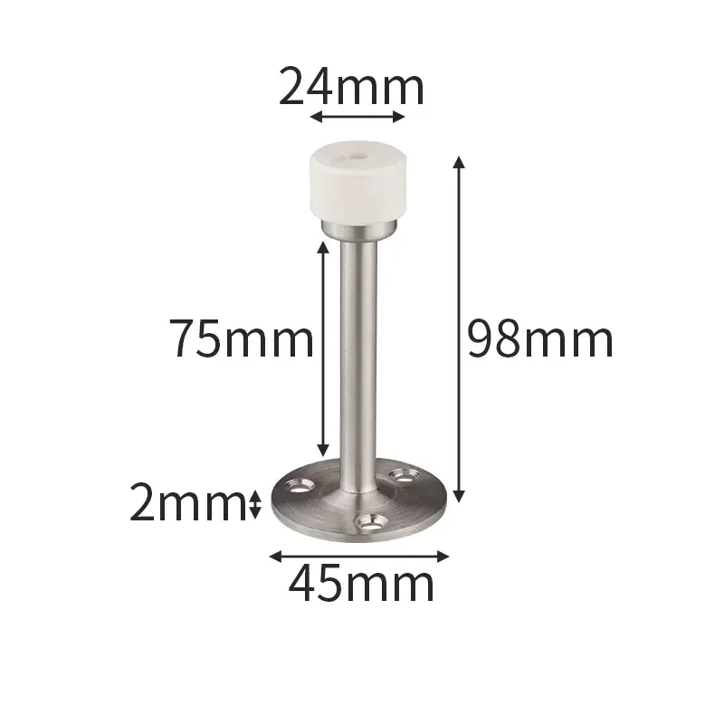 spray foam fire stop Australia market aluminum Durability Stainless Steel Door Stops with Anti-Skid Rubber Contemporary