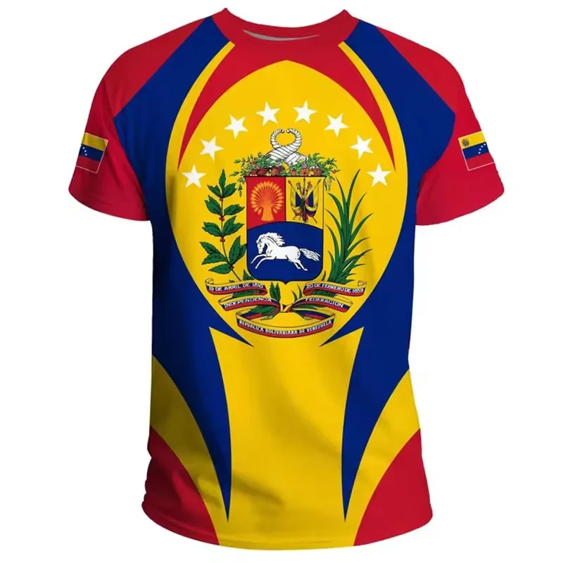 Низкая цена на заказ 3D печать дышащая унисекс футболка Venezuela Флаг футболки для мужчин и женщин