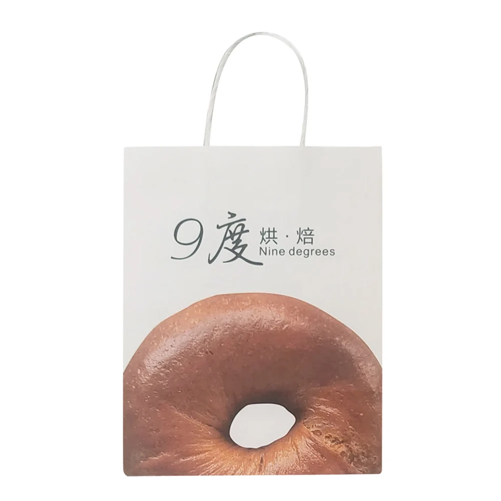 Product purchasing wholesale bread baguette donut Handles with Your Own Logo delivery White Kraft paper bags for baking