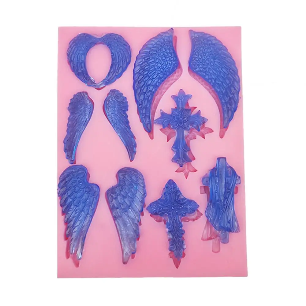 Silicone Chocolate Fondant molds wings police leaves food grade for resin Candy Cake and Muffin Decorations Jelly Baking Tools