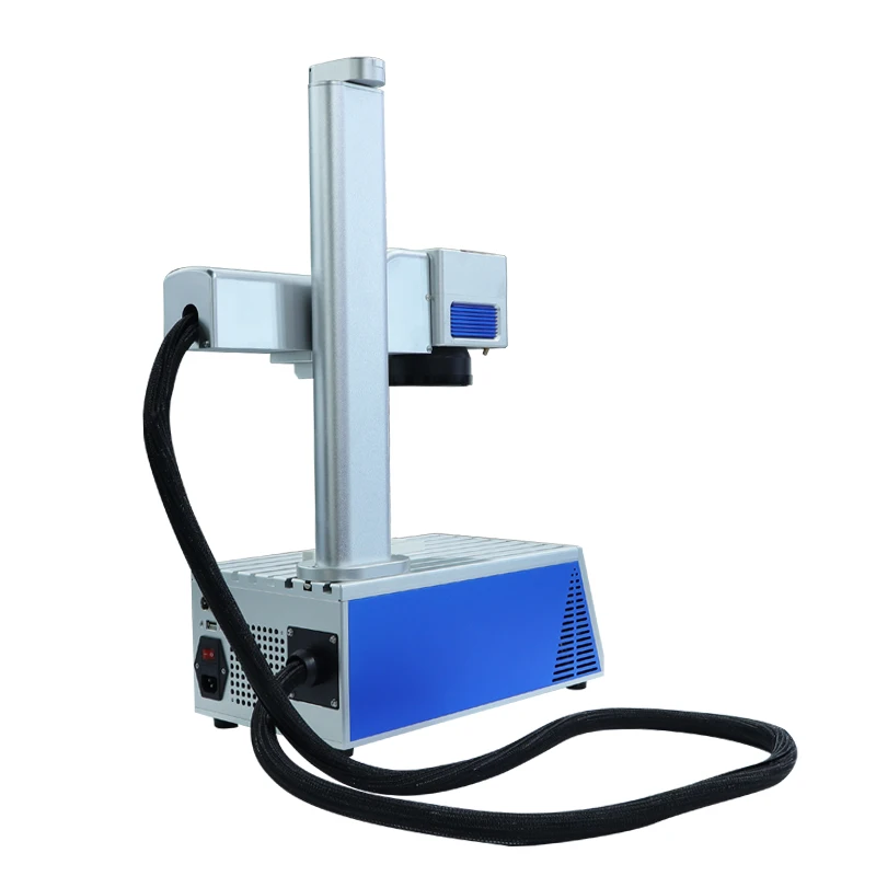 Portable 20W/30W/50W Mini Fiber Laser Marking Machine For Pipes New Condition Raycus Laser Source Ai Graphic Format Supported
