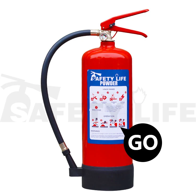 Portable CE Approved 6kg ABC Dry Powder Fire Extinguisher