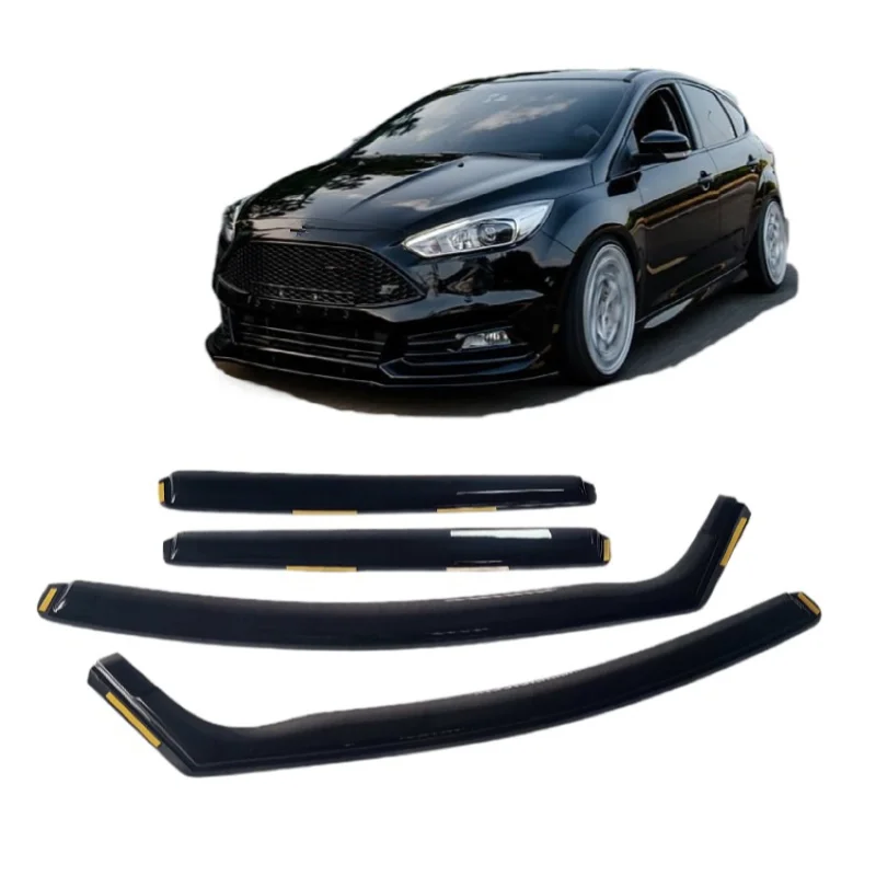 Встраиваемый ветровой отражатель автомобильные аксессуары для Ford Focus MK3 2011-2020 оконные козырьки