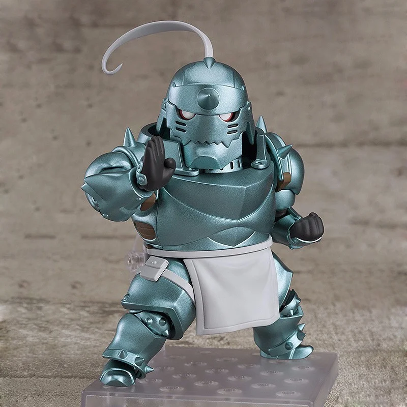 Fullmetal Alchemist Cute Version Clay man Alphonse Elric 796# Action Figure Steel armor Face changing Doll Anime model toys
