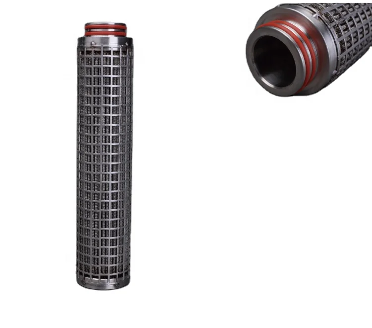 High temperature resistant filter cartridge stainless steel 304/316 mesh pleated filter for particles from liquid