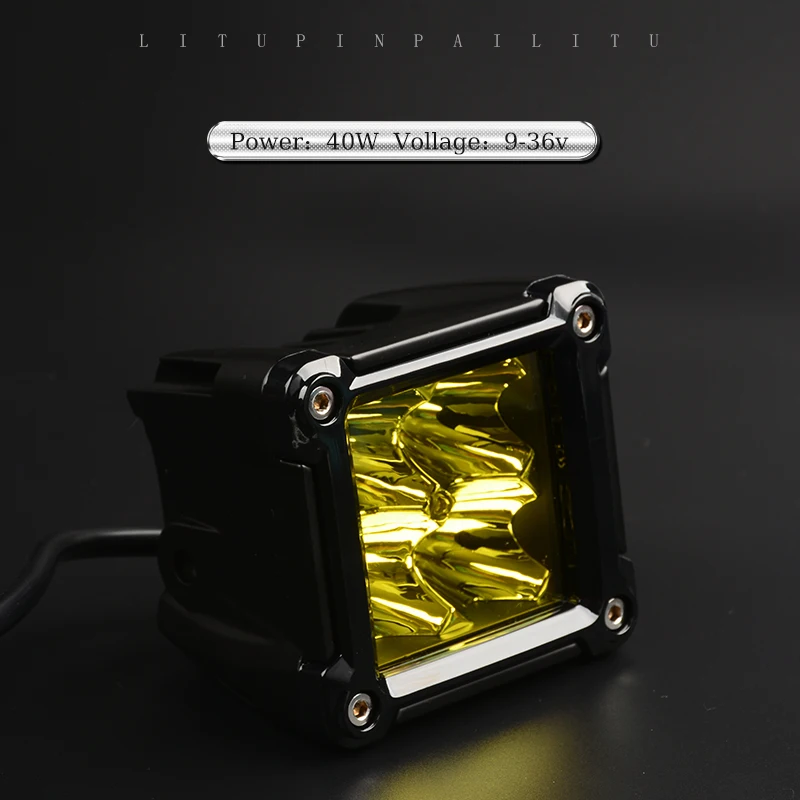 3 Inch LED 40W truck UTV ATV 12V 24v Driving Light Offroad Spot Lights LED Cubes Car Auxiliary Work Lamp