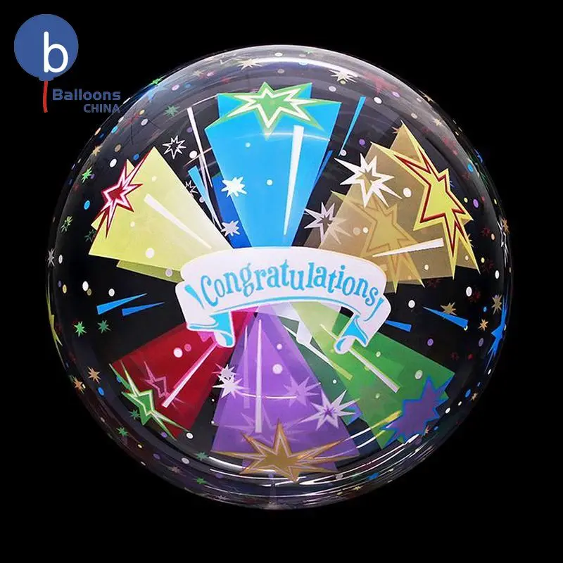 New Design 20 Inch Printing BABY GIRL Bobo Balloons Birthday Party Decoration