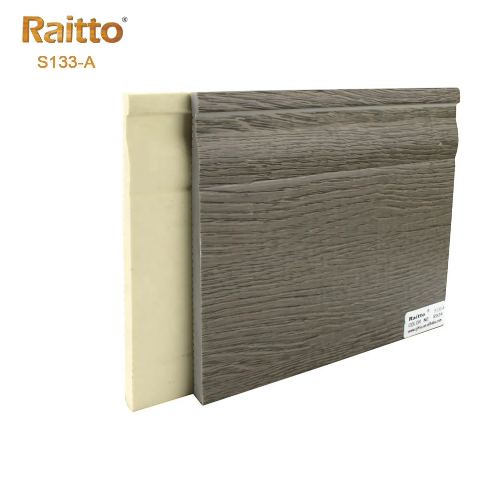 S133-A руитай пластиковая 5 25 'Гибкая напольная плинтус из ПВХ vinvy