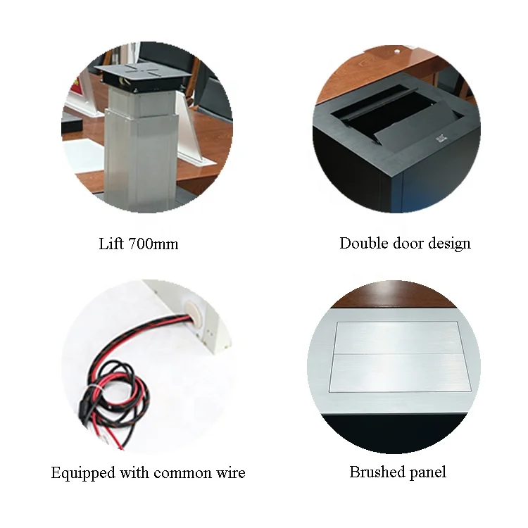 JGST high performance Hidden Desk retractable Projector Mount Camera Lift motorised ceiling projector mount for Meeting Room