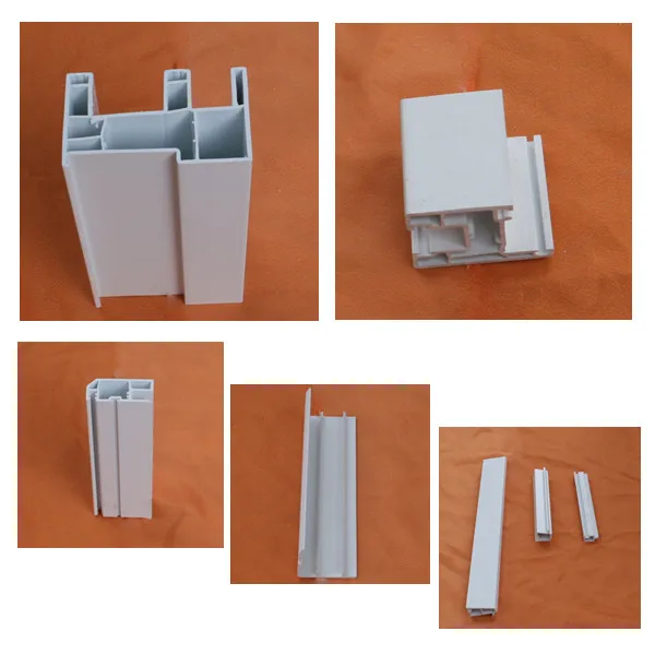 Huazhijie plastic casement window pvc profiles upvc window and door frame
