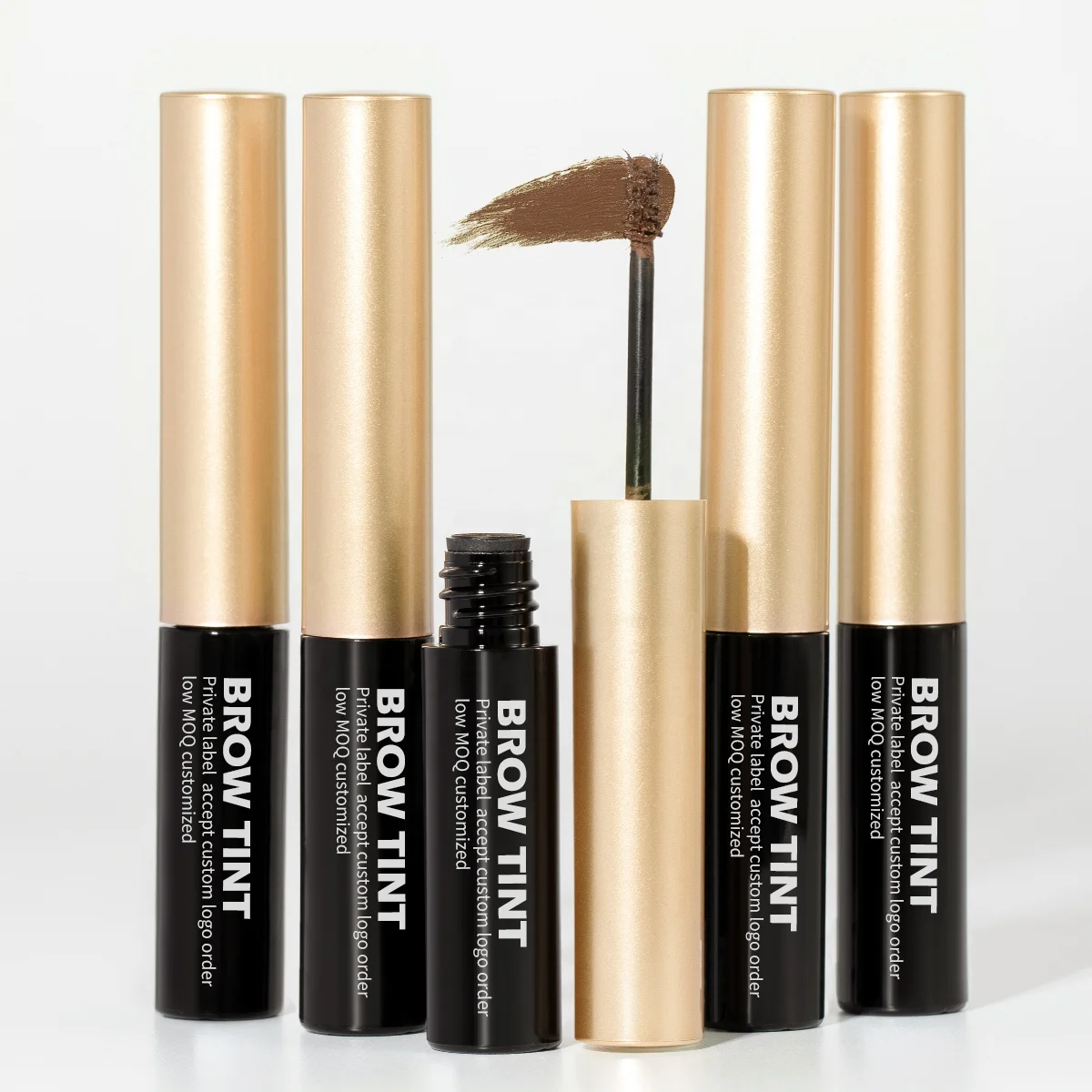 Private Label Dye Tint Long Lasting Color Tinted Brow Sculpting Lamination Gel Waterproof Best 2 In1 Tinted Eyebrow Gel