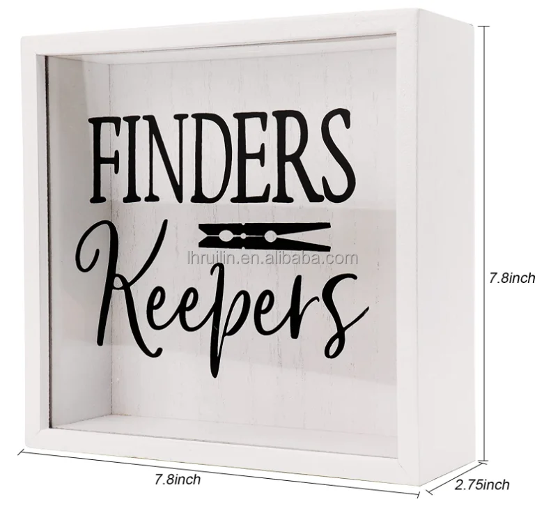 Customized Deco Wood Shadow Box Money Bank for Laundry Wooden Shadow Box Display Case Piggy  for Adults Wooden Money Coin Box