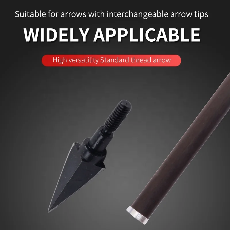 SPG Archery 105 Grain Hunting Broadheads Traditional Bow Carbon Steel Arrow Tip Point Arrowhead Change Outdoor Accessories