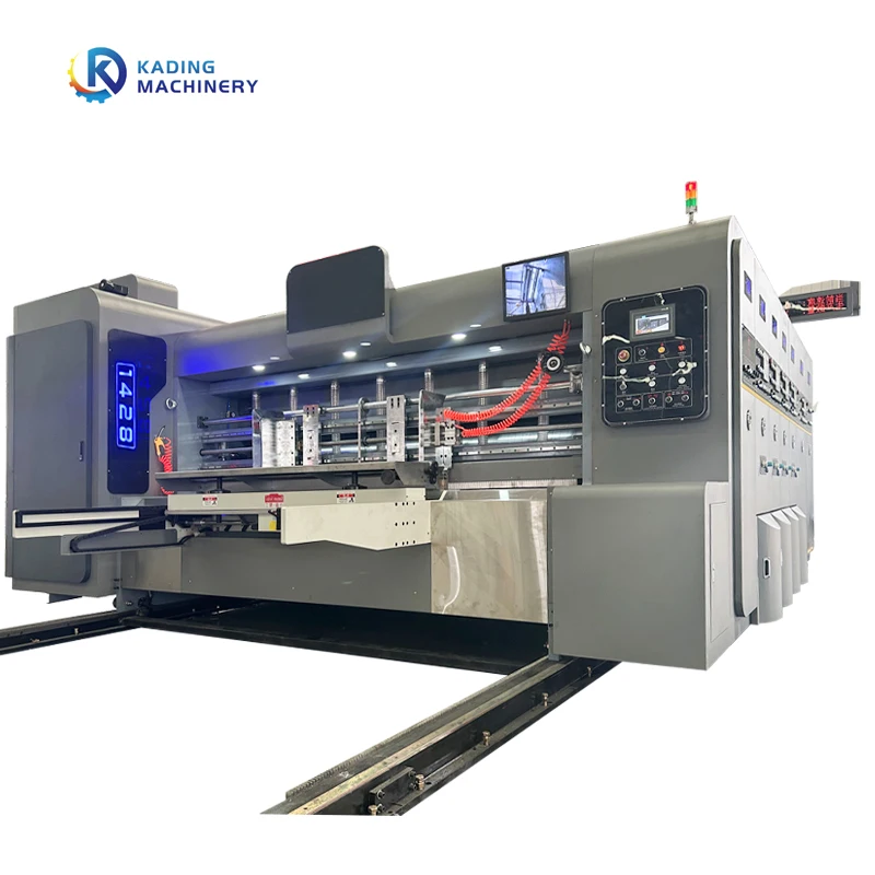 Full Automatic Water Ink Corrugated Carton Printing Slotting Die-cutting Machinery for Paper Board  Box Making Machine