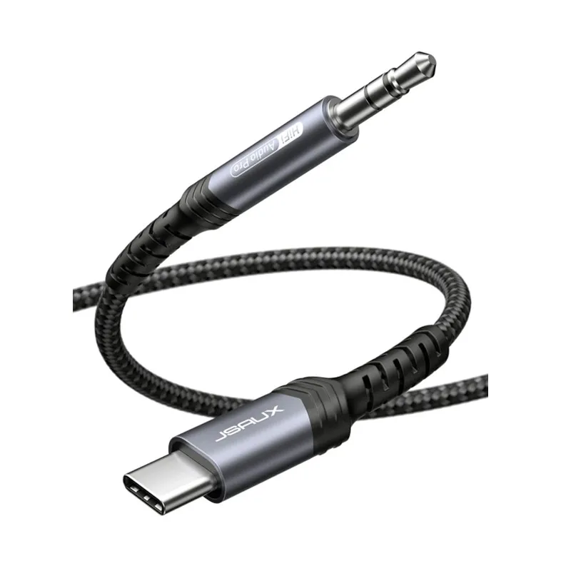 JSAUX USB C to 3.5mm Audio Aux Jack Cable Headphone Stereo Cord Car Compatible Cable for iPad Pro