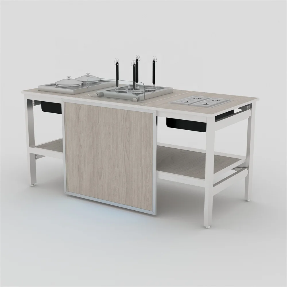 Good Quality Chafing Dish Folding Cooking Buffet Carving Buffet Cabinets For Hotel