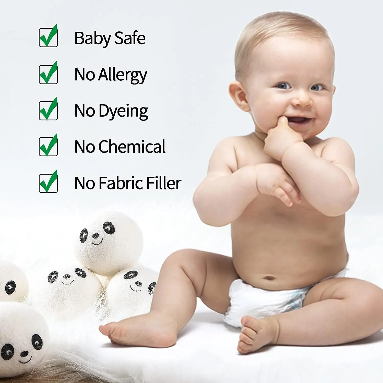 Trending Products 2024 New Arrives Bestseller Dryer Balls Laundry Ball Organic New Xl Pure 6 Pack Wool Zealand Sheep Wool