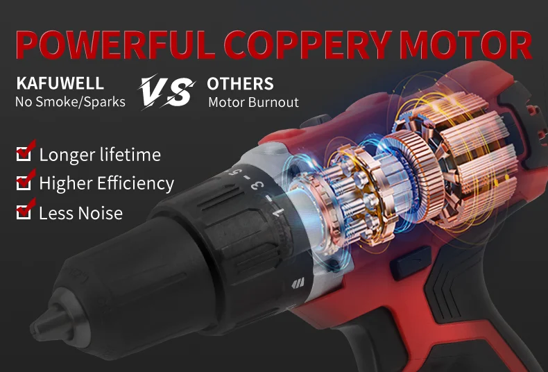 Аккумуляторная дрель KAFUWELL PA4220 20 В