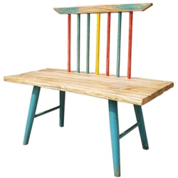Hot Sale High Quality double seat outdoor wooden chair for sale