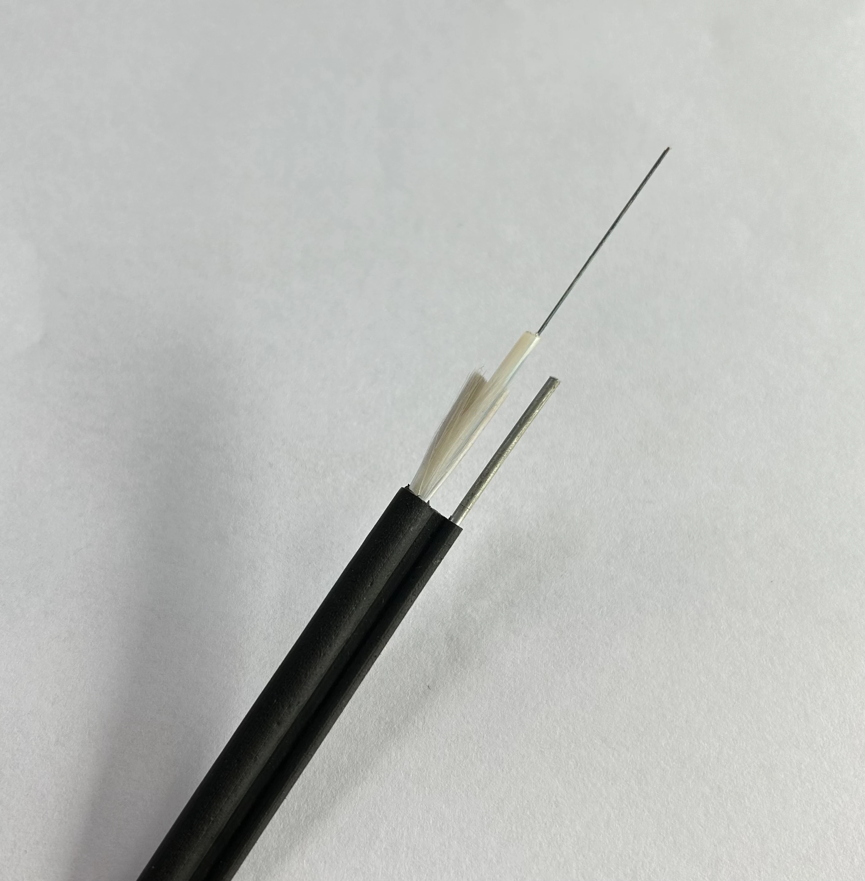 no mental glass yarn  4 6 8 12 24 cores uni-tube GYXTC8Y Fig 8 self -supporting fiber optic cable price