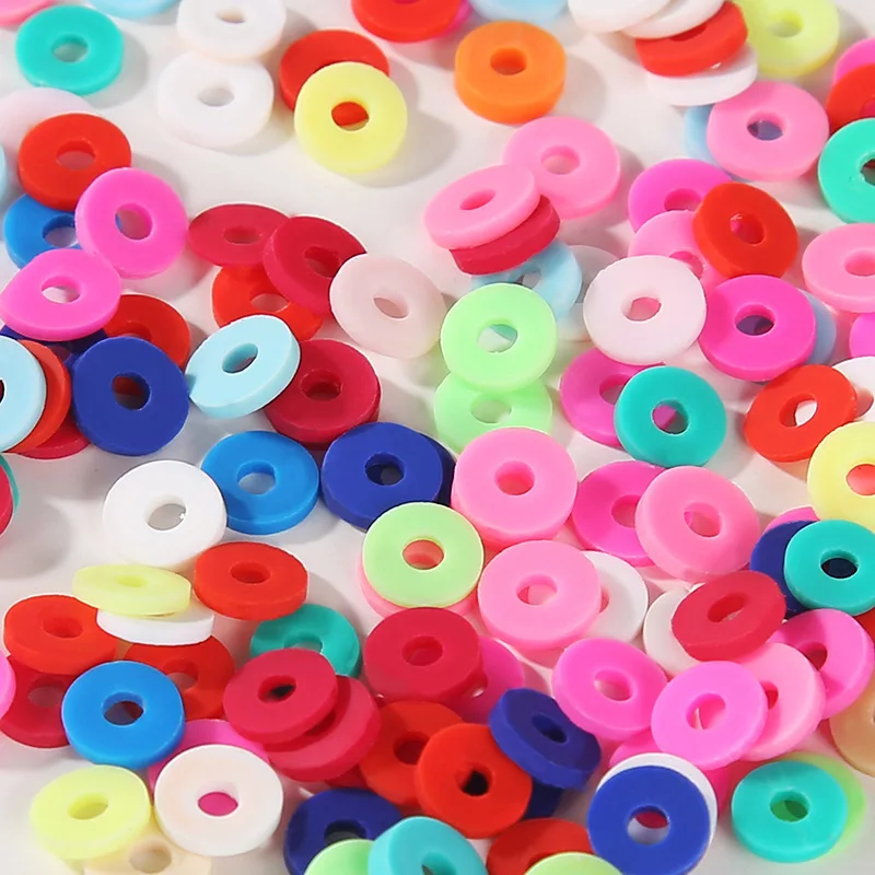 Mix Color 6mm Polymer Clay Beads Loose Spacer Beads For Jewelry Making DIY Bracelets Clay Sets