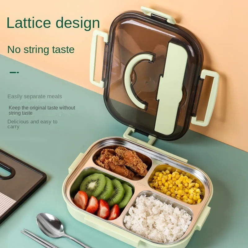 Хит продаж Ланч-бокс Bento для взрослых и детей 304 из нержавеющей стали сохранения горячей пищи