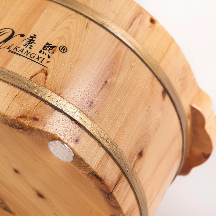 Chinese Factory Supply Wood Foot Bath Spa Basin