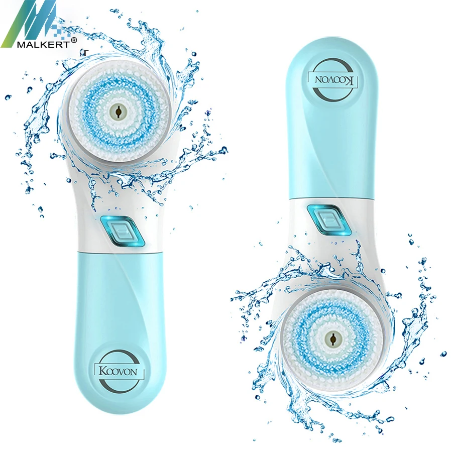 
FB-J01 Electronic Cleansing 5 in 1 Facial Brush Head OEM Beauty Device Massage Facial Cleansing Brush Head 