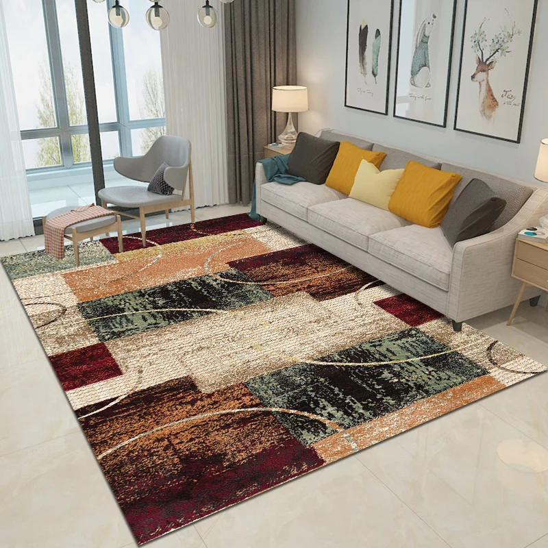 Wholesale hot selling white luxury area carpet digital printing floor mat customization 3D printing washable persian rugs viscos