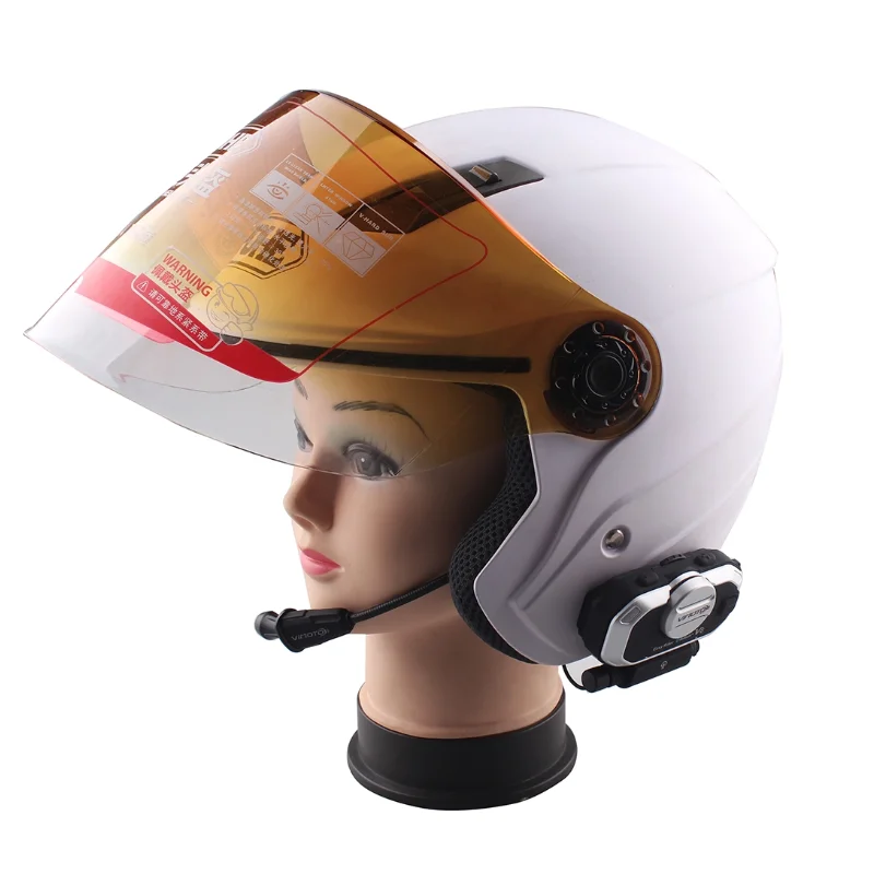 Riders Waterproof Motorcycle Helmet Intercom Fm Radio Wireless Bt Intercom Headset Wireless Telephone Intercom