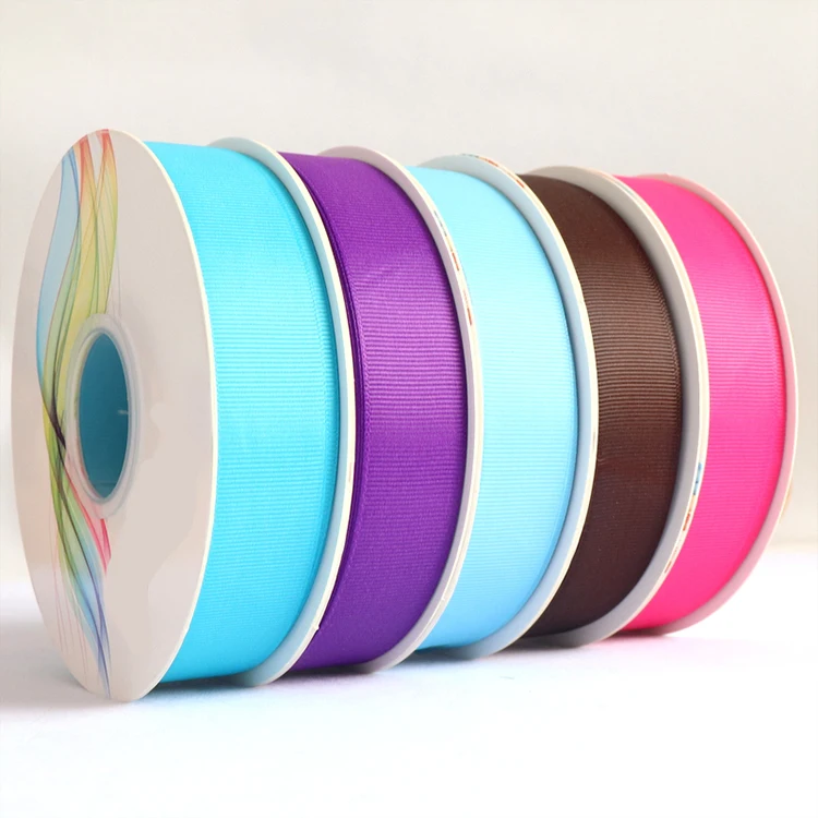 Ribbon Large Stock Wholesales 1 Inch 25MM 196 Solid Colors Grosgrain Ribbon