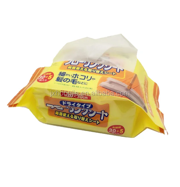 Disposable dry wipe Nonwoven floor wipe dust cloth nonwoven cleaning wipe for hair cleaning