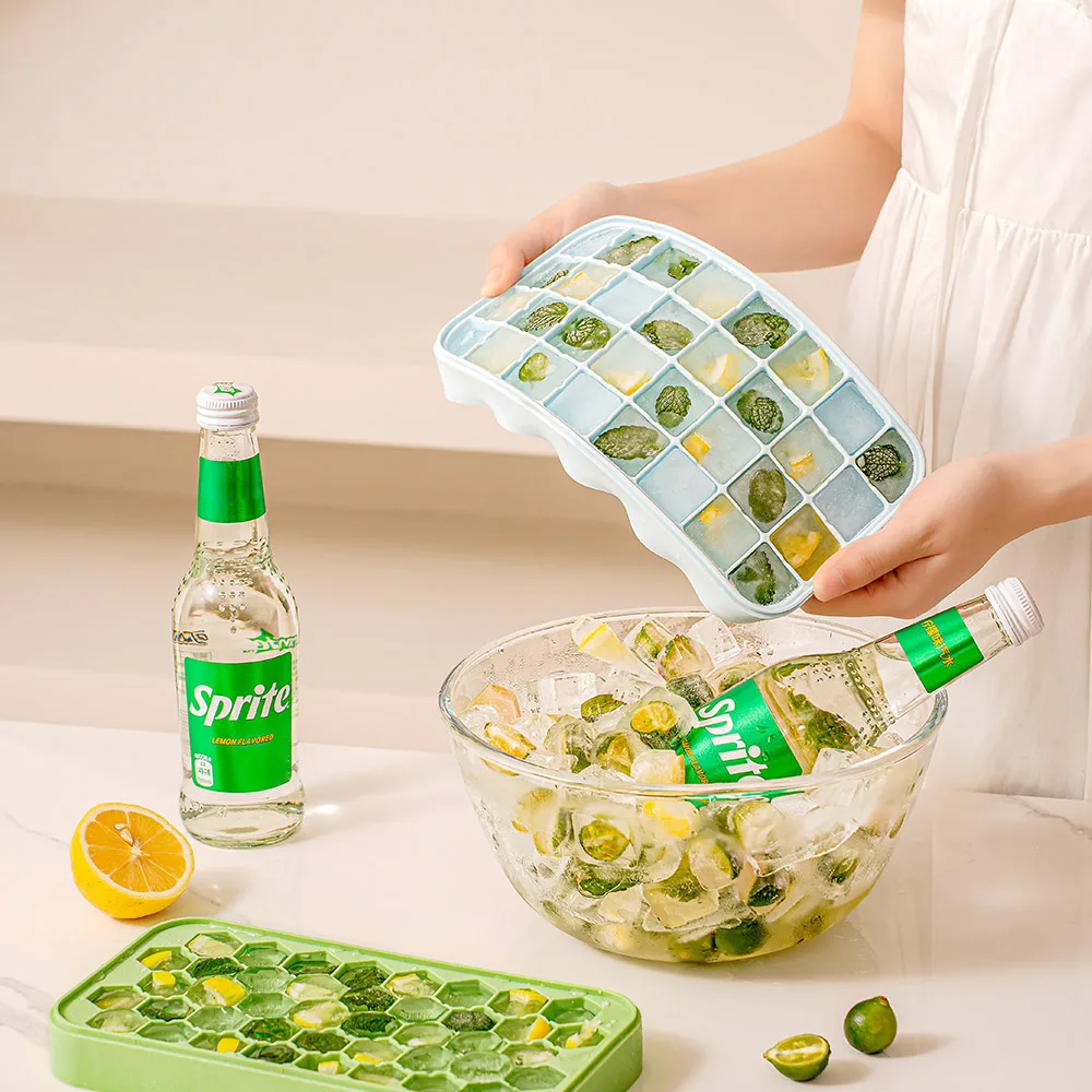 Professional Manufacture Ice Cube Customize Food Grade Silicone 3d Ice Block Mold With Box