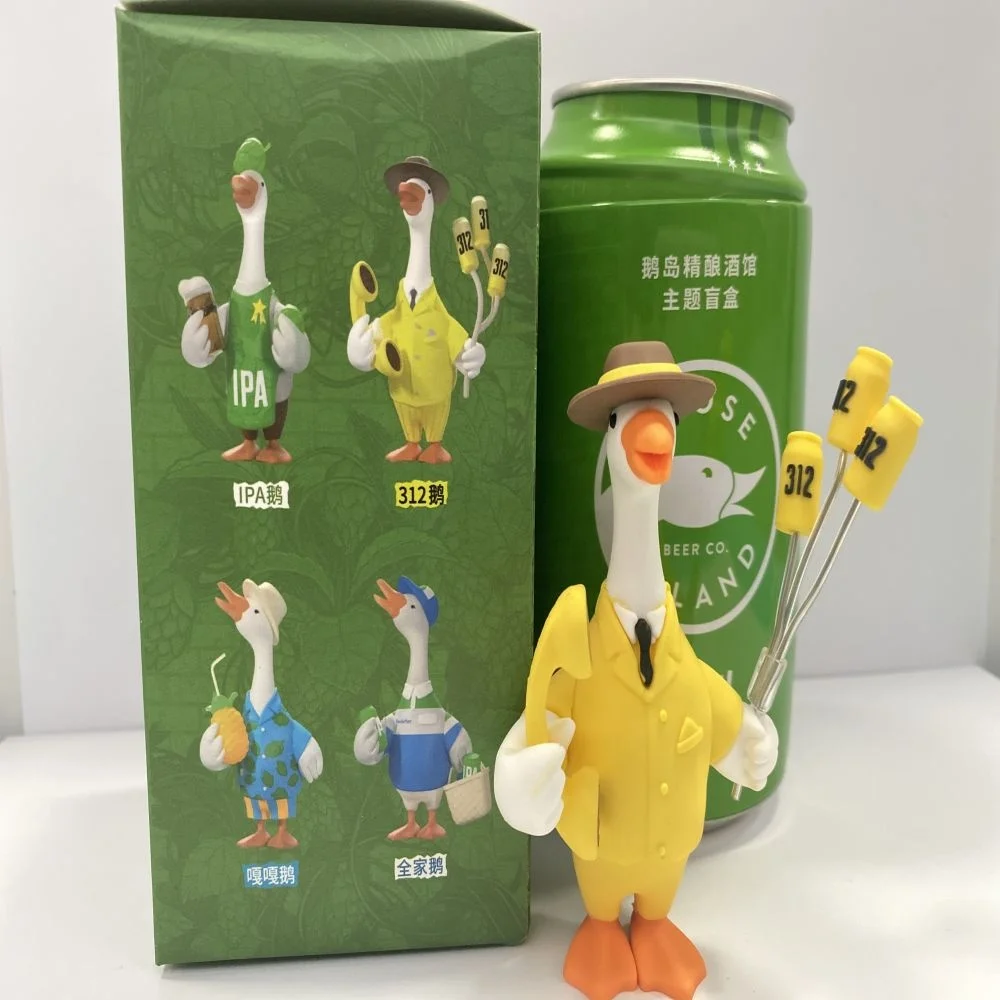 Желтая Утка 3D мягкая ПВХ Резина рекламные подарки Мультяшные персонализированные мягкие экшн-фигурки из ПВХ игрушки куклы