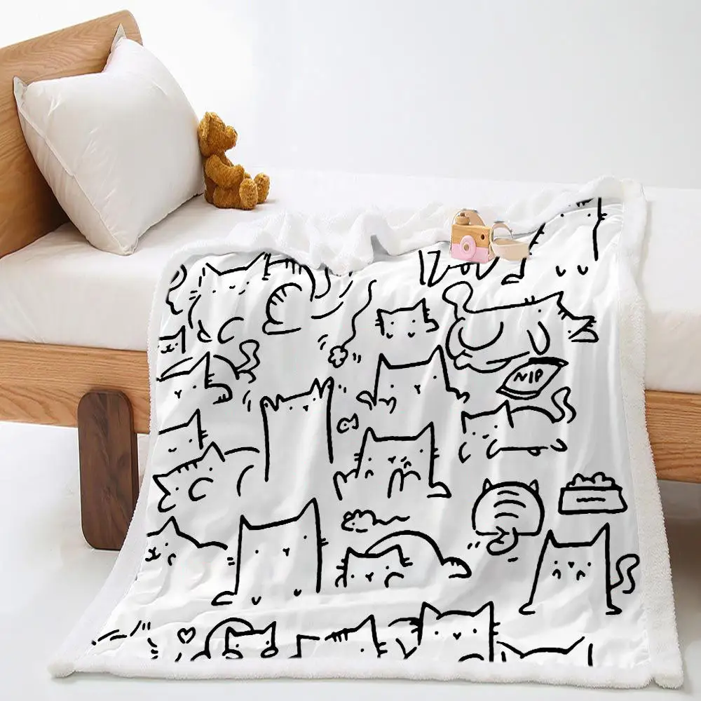 Children Baby Luxury Faux Fur Throw Blanket Lunch Break Custom Throw Blanket Summer Fleece Throw Blanket For Couch Bed And Sofa