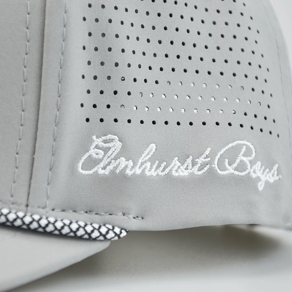 water proof golf hats with custom logo 5 panel snapback hats performance perforated waterproof trucker hats with rope