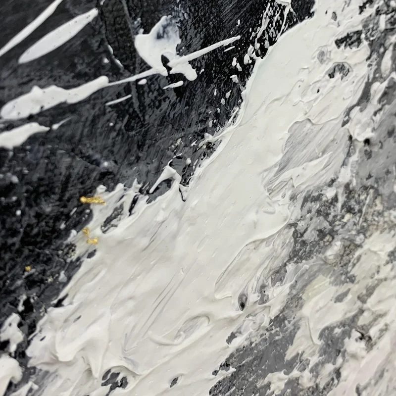 Современная обрамленная настенная живопись Черно-белая Летающая юбка Танцующая балерина картины ручной работы маслом на холсте для дома настенный деко