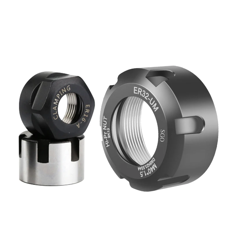 ER Nut ER20 / ER25 / ER32 Type CNC Lathe Spindle Milling Nut Stone Woodworking Milling Cutter Head For European Market