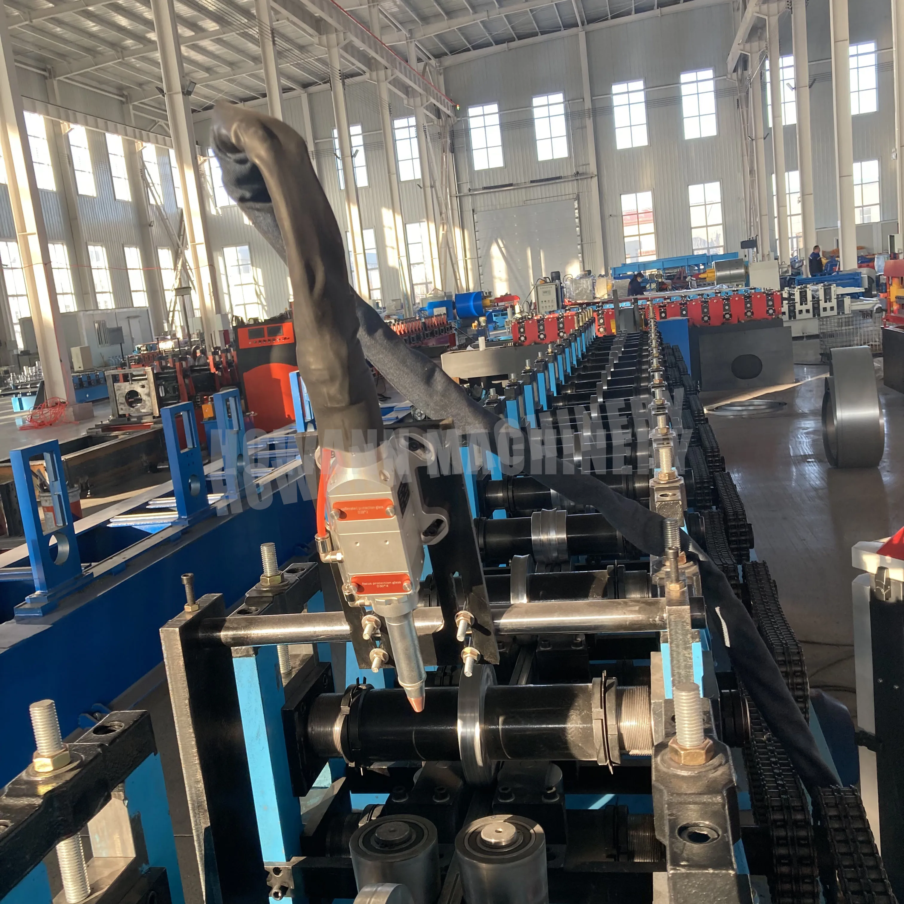 Fully Automatic Steel Square Pipe Roll Forming Machine High Speed Metal Square Tube Cold Making Machine