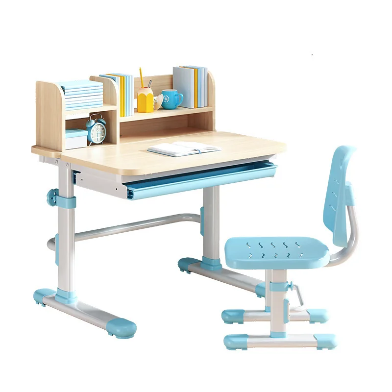 Wholesale ergonomic kids home furniture adjustable reading writing drawing study desk table and chair