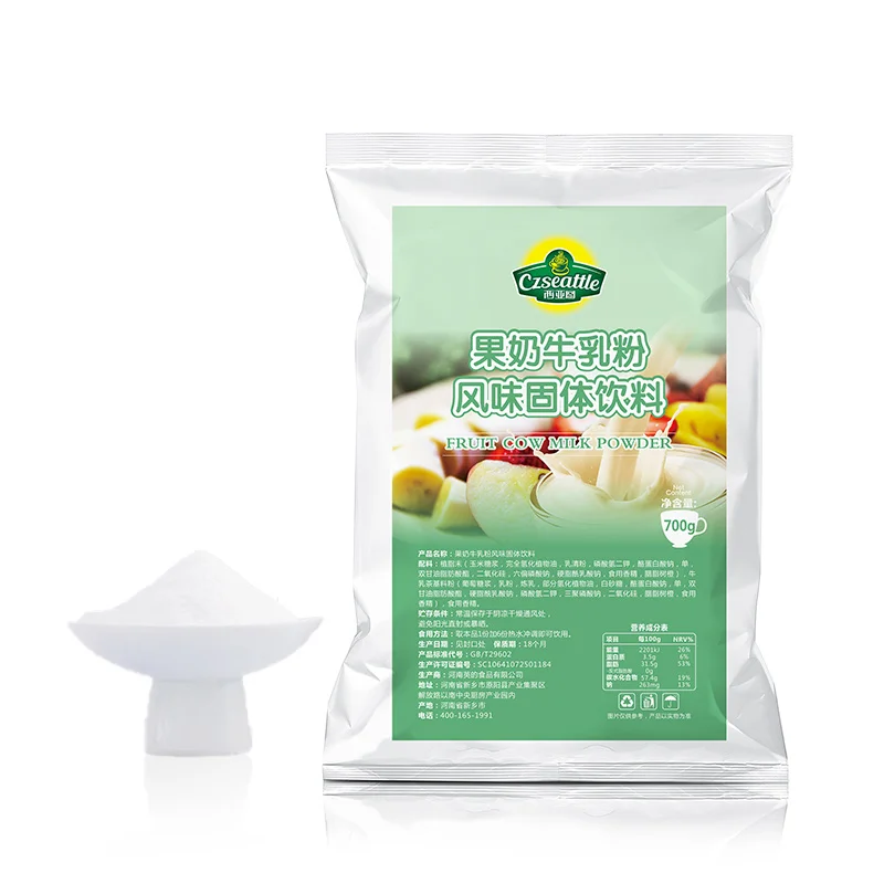Czseattle Fruit cow milk powder fruit flavor drink & beverage instant milk powder for bubble tea ingredients