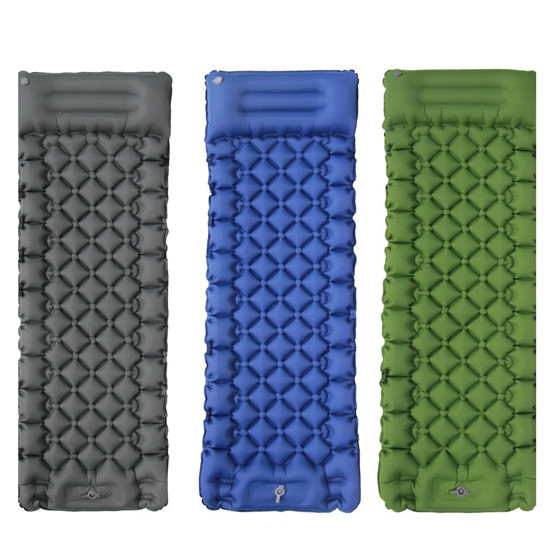 ultralight Double Sleeping Pad for Camping Upgraded Inflatable  with Pillow Camping Sleeping Mat for Backpacking Hiking