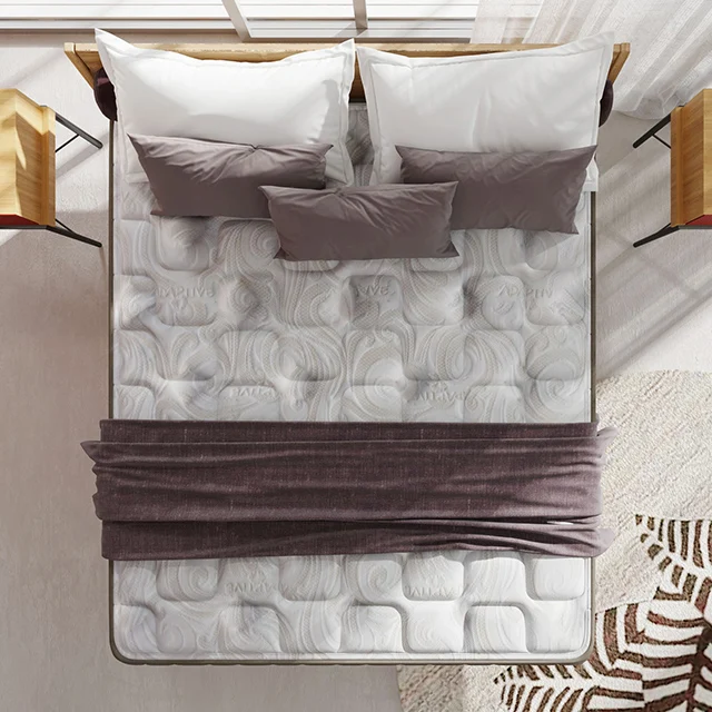 High Quality 12inch Queen Size 150*200cm Homestay Pocket Spring Foam Latex Bed Mattress