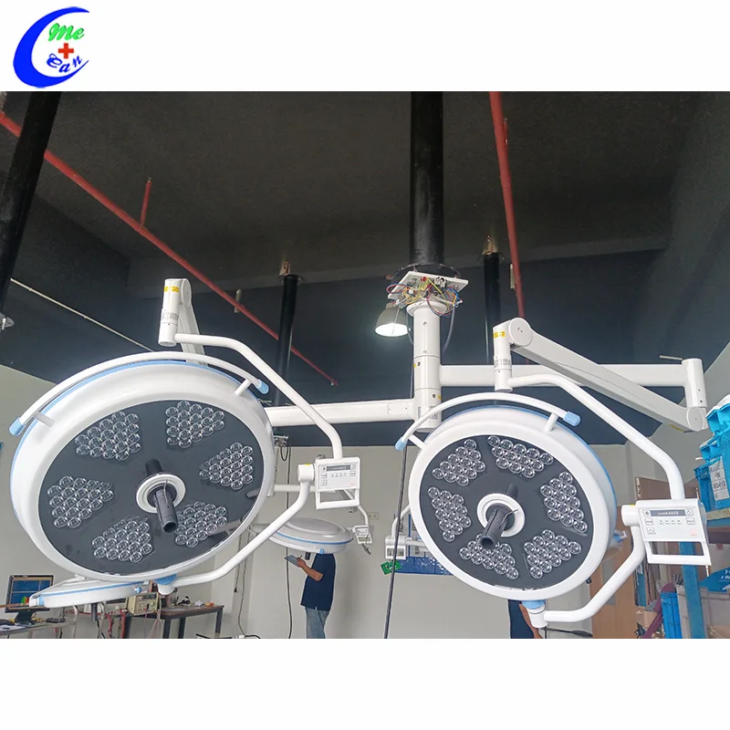 Medical Equipment Double dome Ceiling Mount ondal spring arm operating lamp