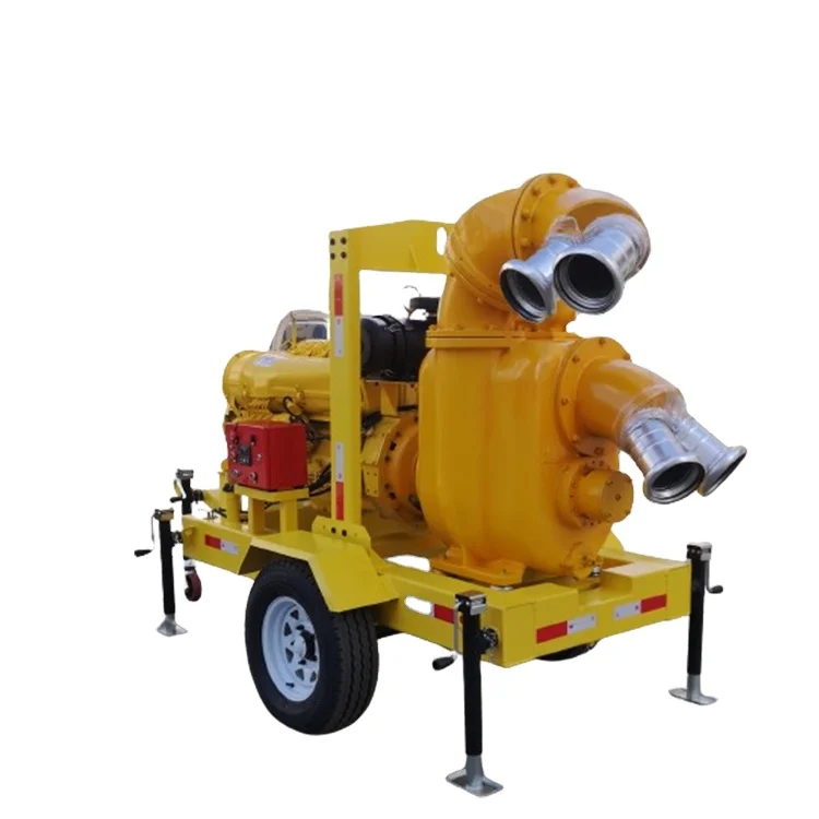 Two/Four Wheel Mobile High Head Naturally Aspirated Diesel Engine Pump