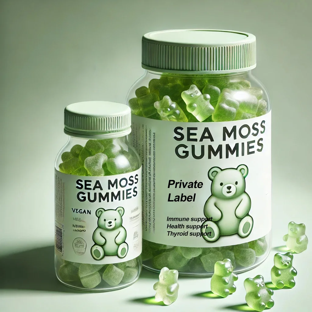 OEM Private Label Vegan SeaMoss Gummies Supplement Organic Sea Moss Gummies