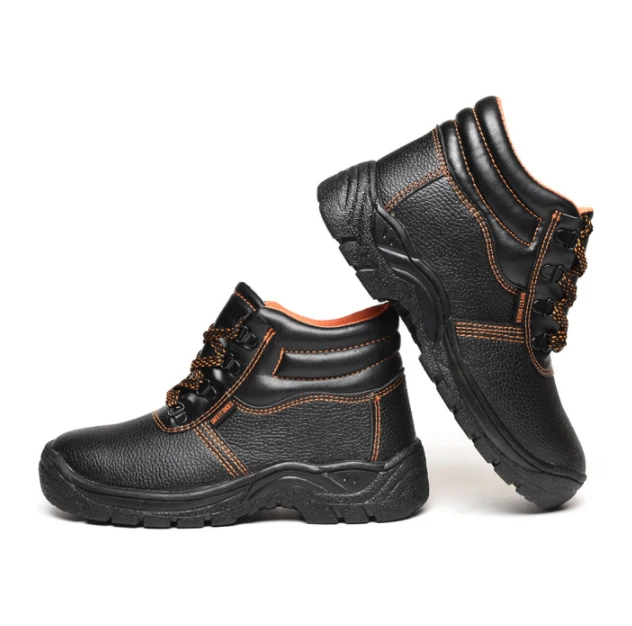 
CE Standard Leather Steel Toe Cup Labor Boots for Men Safety Shoes Work 