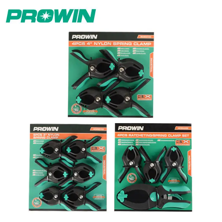 PROWIN Free Sample Money-Saving 3/4/6/8 PCS 1.5' 3' Ratcheting Spring Clamp