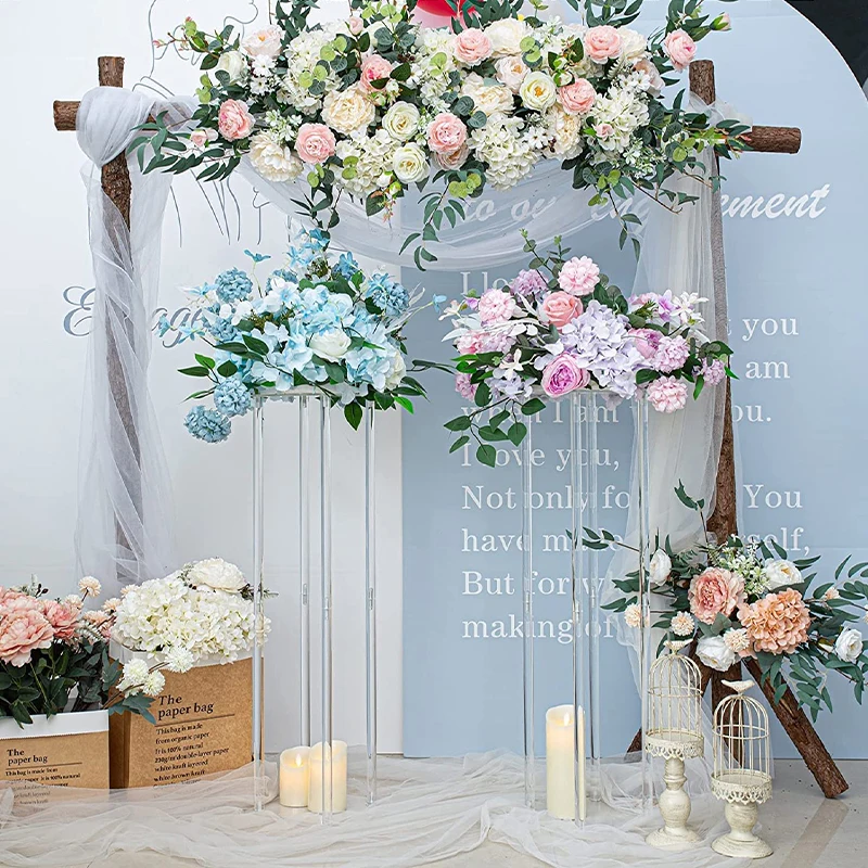 Elegant Flower Stand Flower Base Wedding Decorations Table  Tall Clear Acrylic Centerpieces