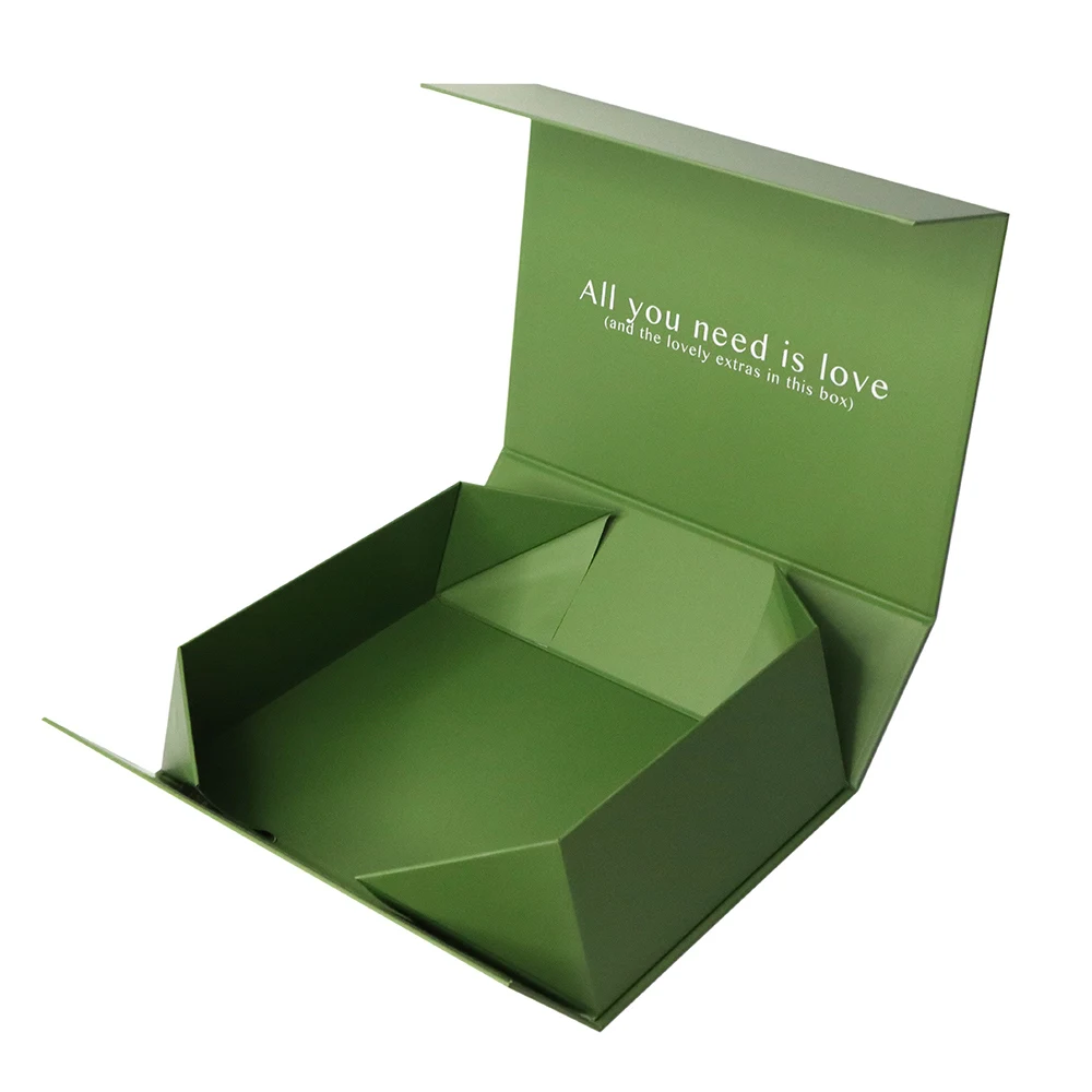 Изготовленный на заказ логотип Роскошная Высококачественная картонная упаковка Магнитная Складная упаковочная коробка для одежды